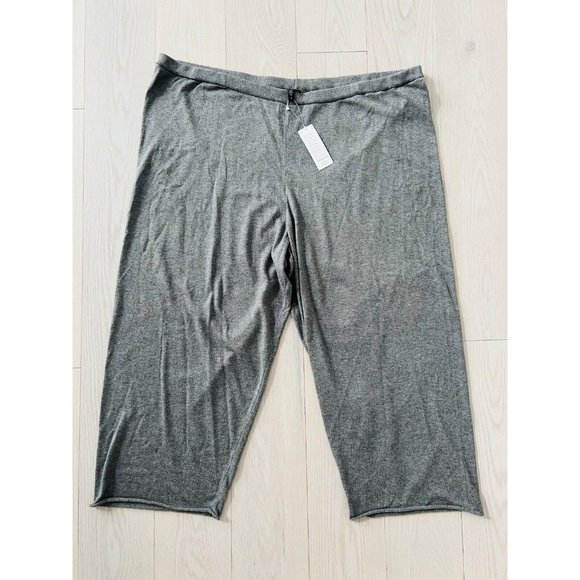 NWT Eileen Fisher Peruvian Organic Cotton Straight Pant Moon Grey - Picture 3 of 5